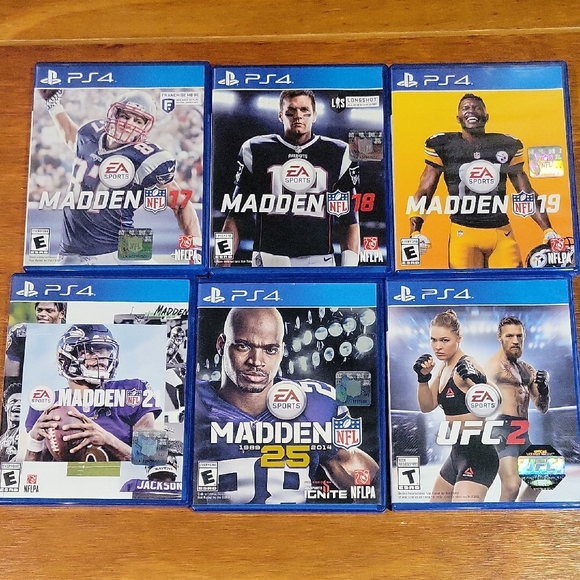 PS4 Game Collection - Blue Cases